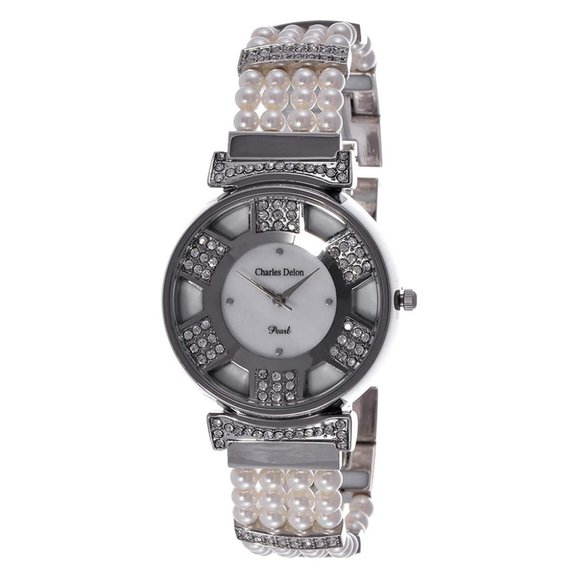 Charles Delon Dress/Formal Style Silver Watch